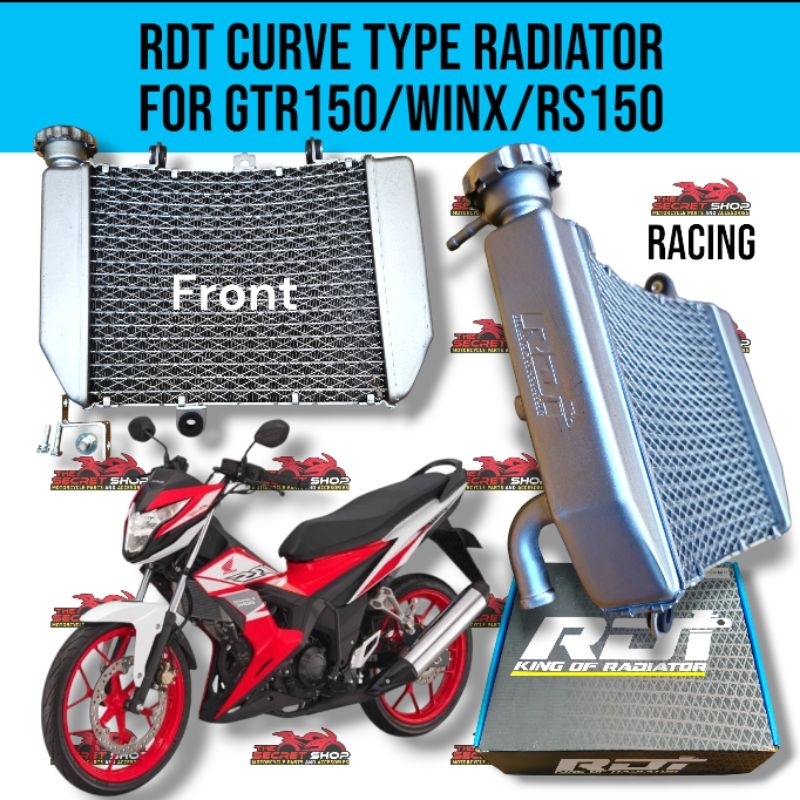Radiator Curve type for GTR150 / RS150 RDT KING OF RADIATOR | Shopee ...