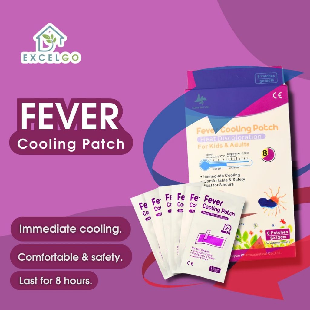 1 Box Fever Cooling Patch Heat Discoloration for Kids & Adults ...
