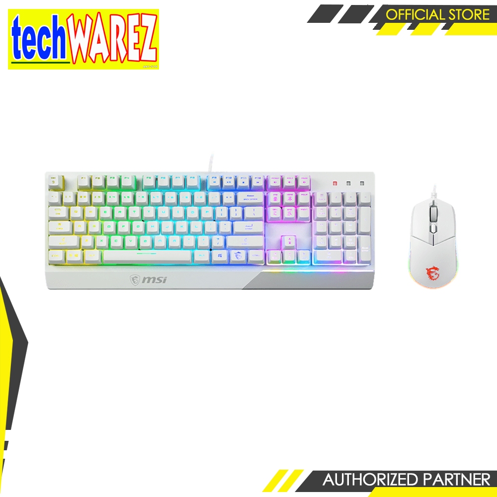 MSI Vigor Gk30 Gaming Combo RGB Lighting Water Repellent 5 Level Dpi ...