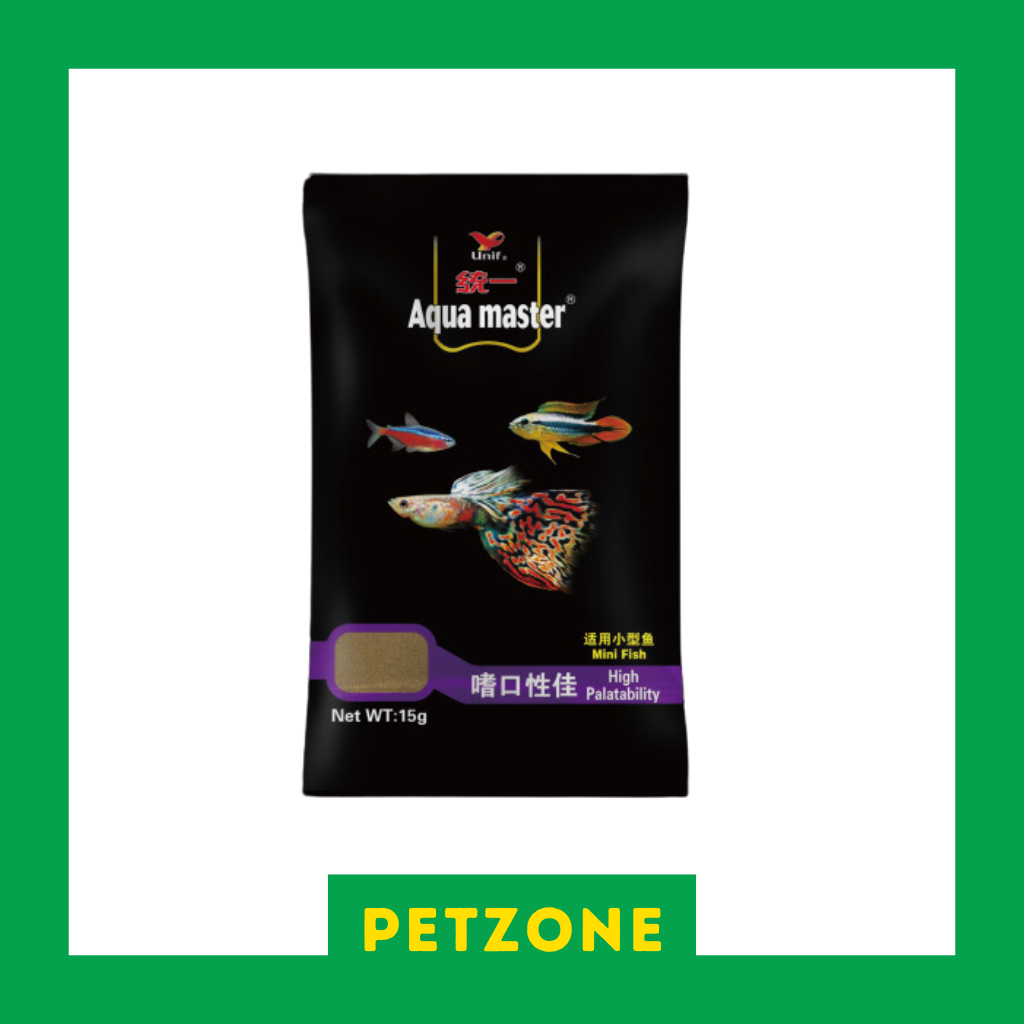 AQUAMASTER MINI FISH FOOD 15g - Fine Granules for small fishes | Shopee ...