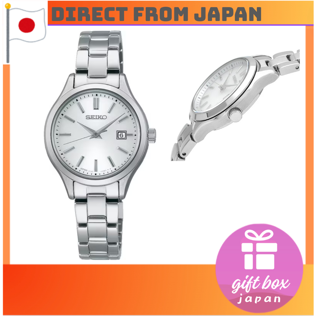 Seiko STPX096 Solar Silver Dial Pink Gold Bezel Watch