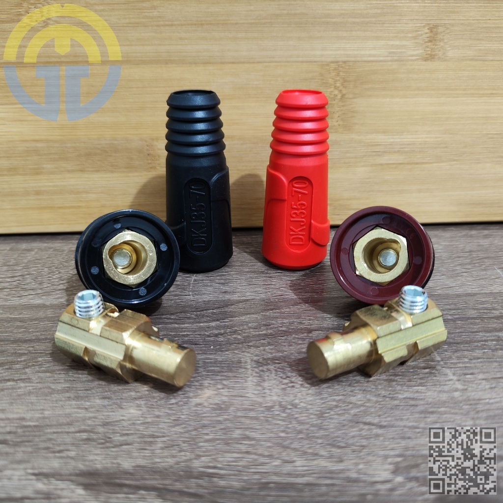 High Performance Welding Cable Connector Plug and Socket Set DKJ 35-70 ...