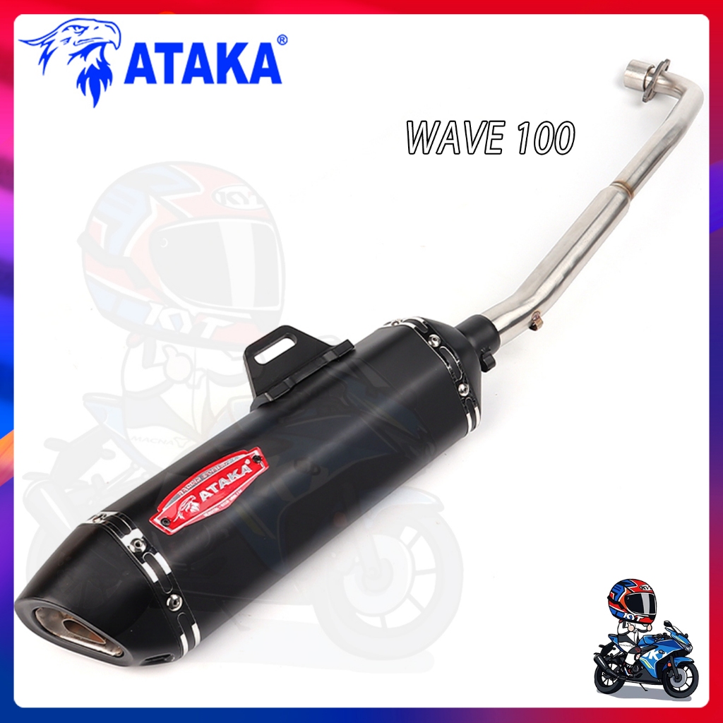 ATAKA Exhaust Pipe Full System Muffler Suitable For Honda Wave 125 Wave ...