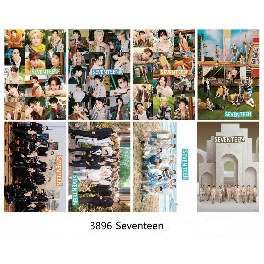 SEVENTEEN SHOPEE kpopmerch 20枚 SEVENTEEN POSTERS 8 PIECES Kpop A3 SIZE 29 cm X 42 cm | Shopee