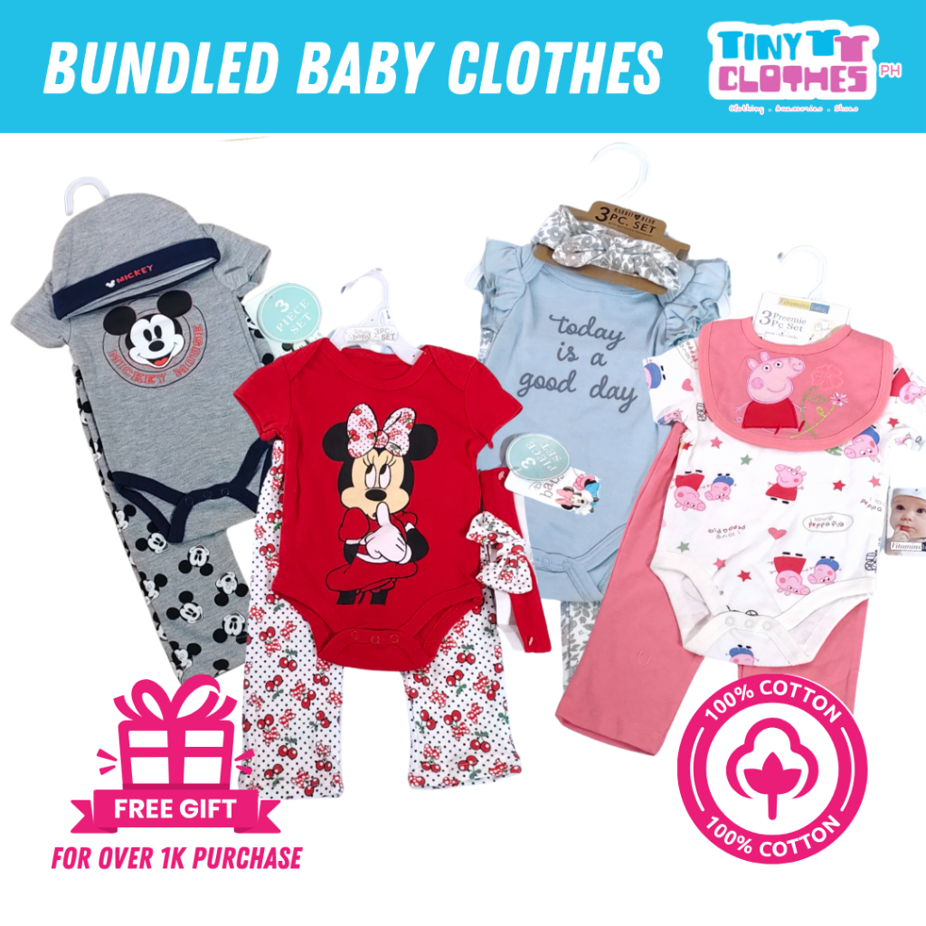 TINY CLOTHES PH Bundled Baby Clothes (3-4 items per set) | Shopee ...