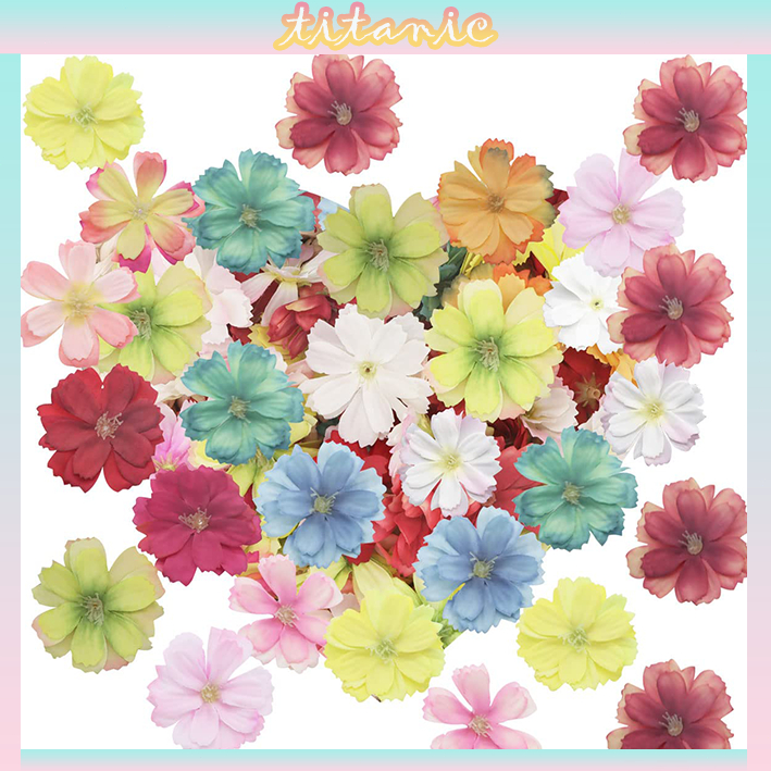 Plum Blossom Head Artificial Flowers Silk Fake Flowers Head For Home ...