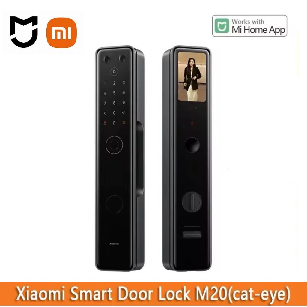 Xiaomi Smart Door Lock M20 Cat Eye Visual Screen Fingerprint Bluetooth ...