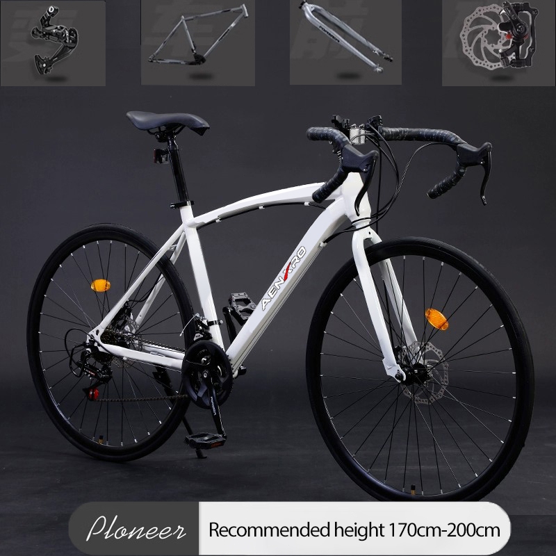 AENXRD Road Bike 26 inch adult bike 700CC 21 speed fixed weight 180kg