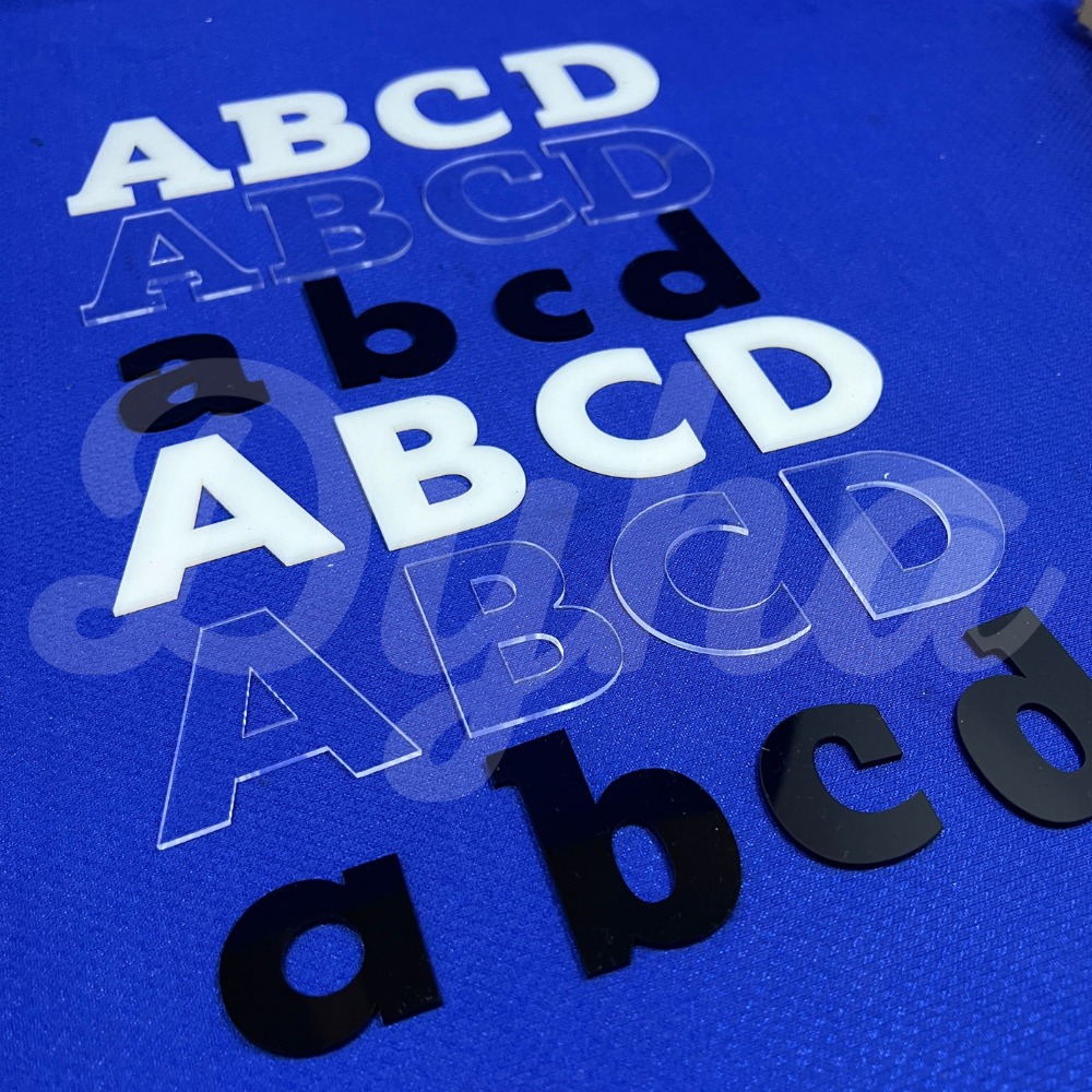 Acrylic Letters and Numbers [2mm 3mm THICK] [HEIGHT: 1.5inches ...
