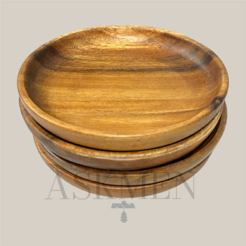 PLATITO, SAUCER ⚠️MALIIT PO ITO—6 inches⚠️| WOODEN PLATE (6 inches ...