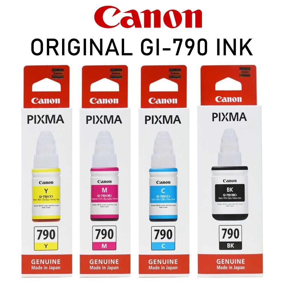 GENUINEOriginal CANON GI-790 printer INK G1000 G2000 G3000 G4000 G1010 ...