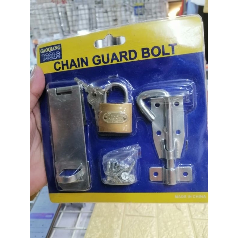 Chain Guard Bolt Lock Set Safety Lock for House | Shopee Philippines