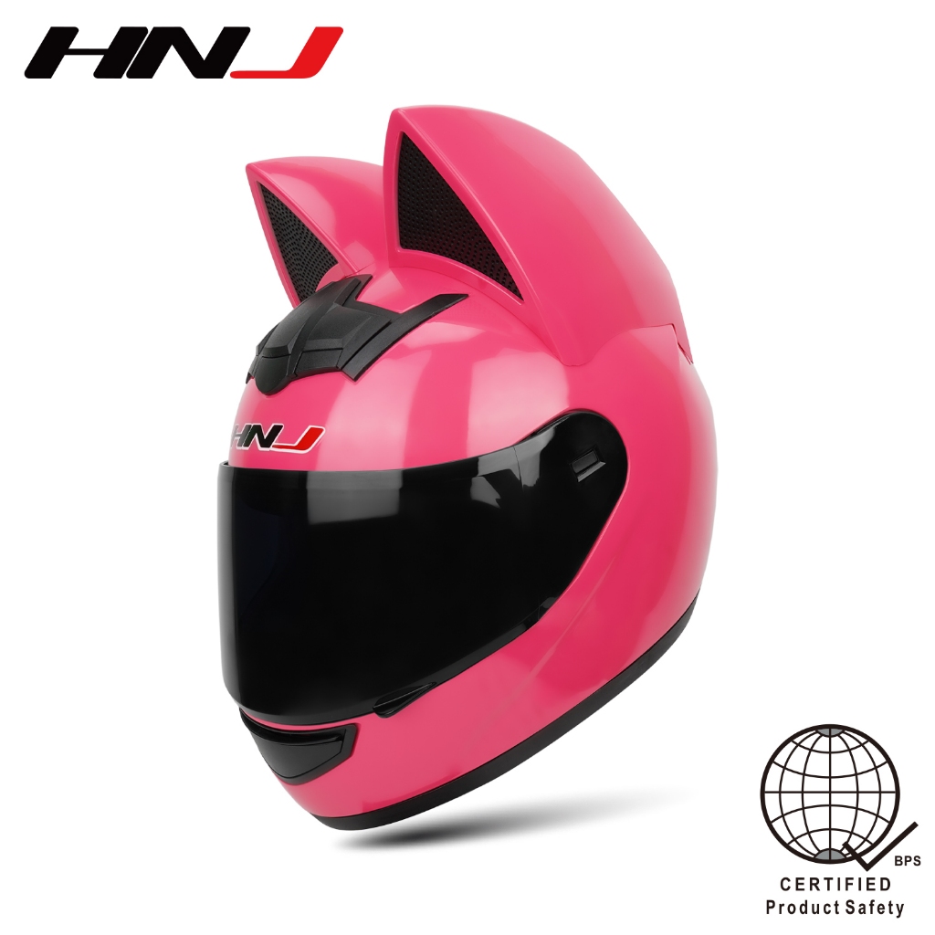 HNJ 902 CAT Full Face Helmet for Motorcycle (Single Visor)
