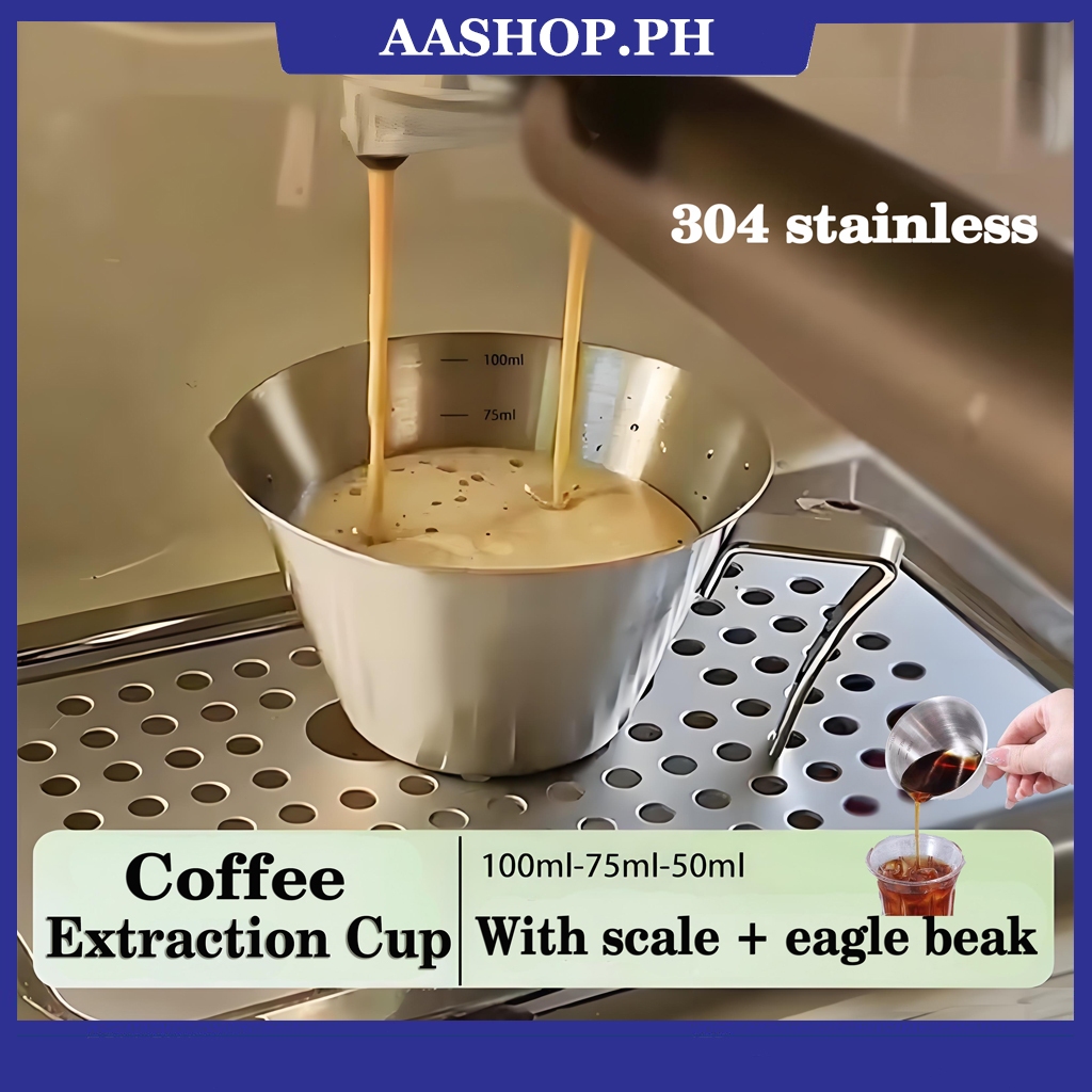Coffee Extraction Cup Stainless Steel Measuring expresso cup Coffee ...