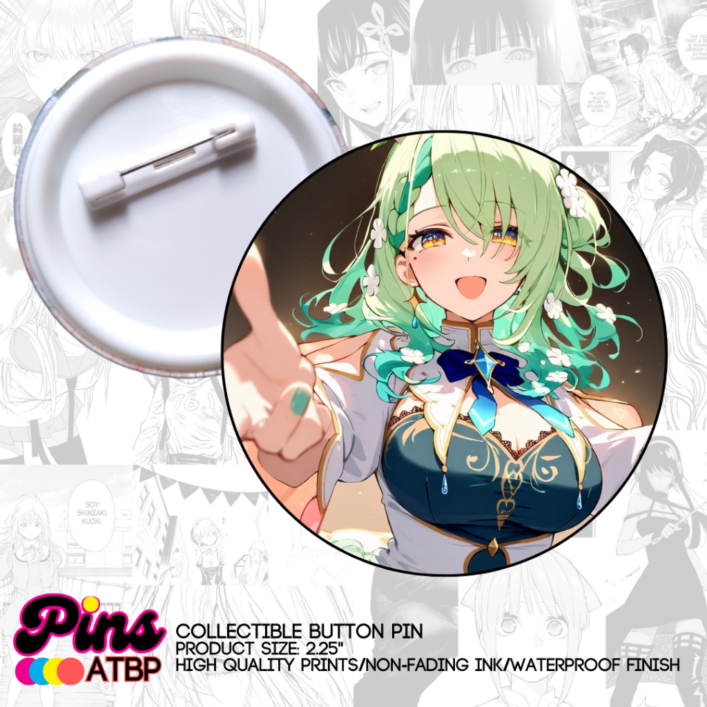 Ceres Fauna Hololive Vtuber Anime Collectible Photocard Button Pin ...