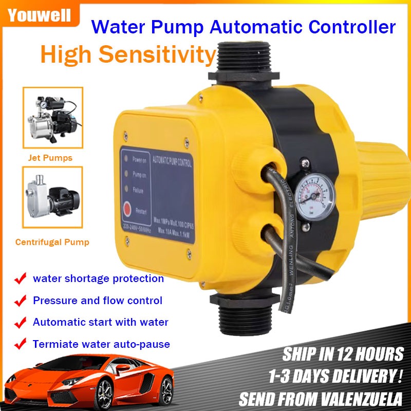Automatic Pump Pressure Controller1100W Water Booster Pump Self-priming ...