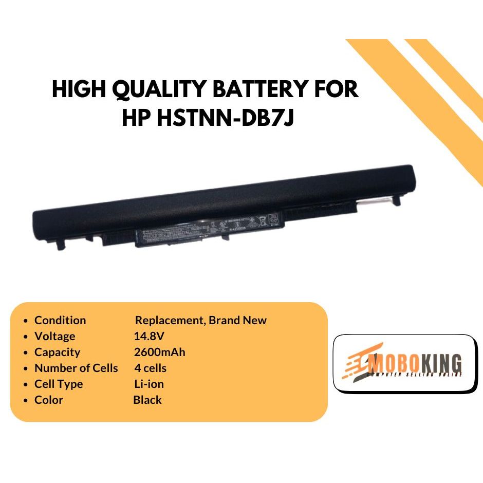 High Quality Laptop Battery for HP HSTNN-DB7J (2600mAh, 4 cells ...