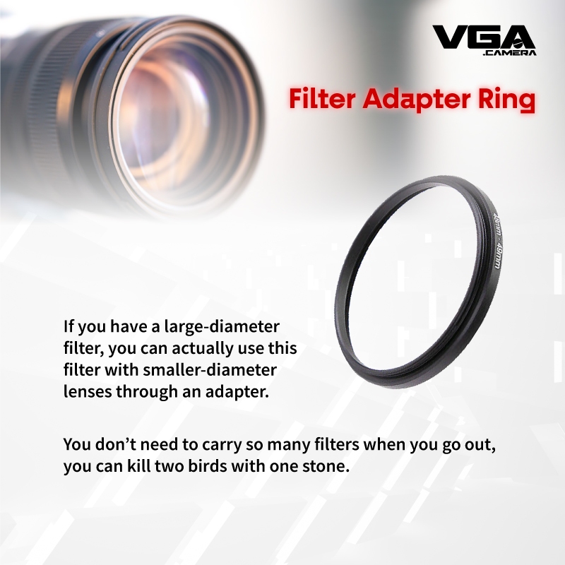 VGA Camera Filter Adapter Ring - Step–up-ring (Small size for the lens ...