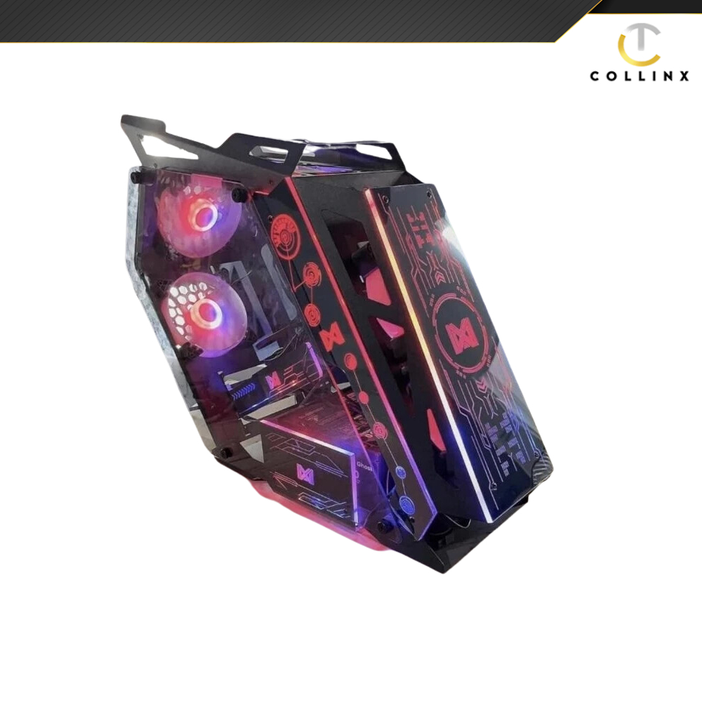 MMA K88 ROBOTIC CYBORG TYPE GAMING PC CASE WITH FREE 4 RGB FANS ...
