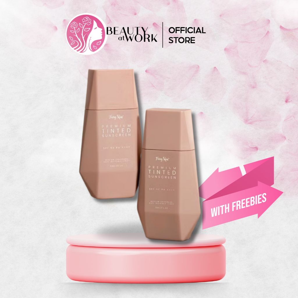 Fairyskin Premium Tinted Sunscreen 50grams With Freebies | Shopee ...