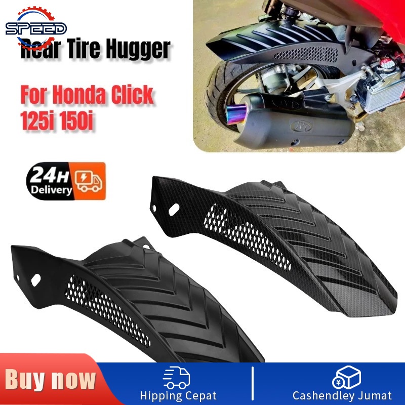 New Style Rear Tire Hugger Mud Guard For Honda Click 125i 150i v3/v2 ...