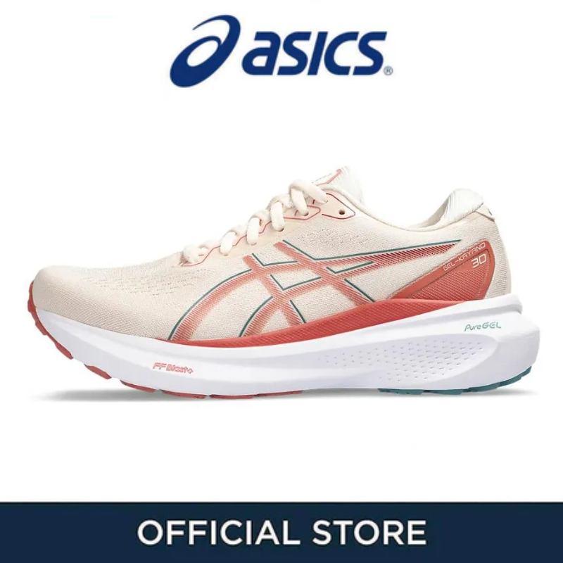 100% legit Asics Off-Red Women Marathon Running Shoes Sneakers | Shopee ...