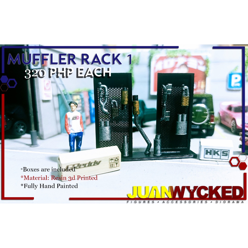 1:64 - Muffler Rack 1 - JuanWycked 3d | Shopee Philippines