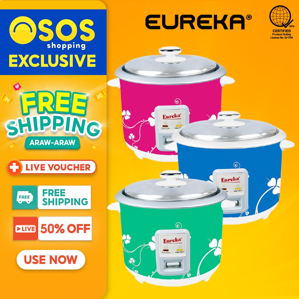 EUREKA Rice Cooker without Steamer 10cups 700watts ERC-1.8L EP •OSOS ...
