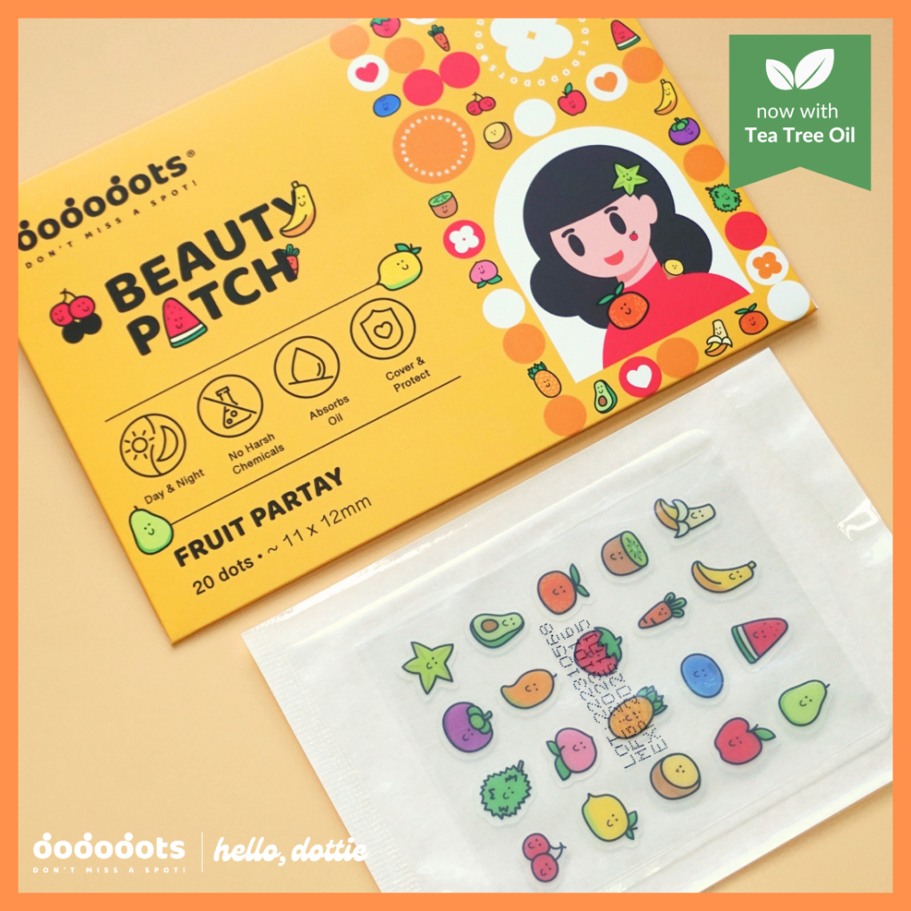 Dododots Pimple Patch | Fruit Partay w Tea Tree Oil | 20 DOTS | Cute ...