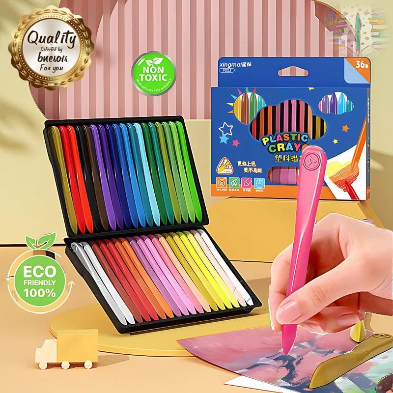 12/24/36 Colors Crayons Painting Safe Non-Toxic Not Dirty Hand Drawing ...