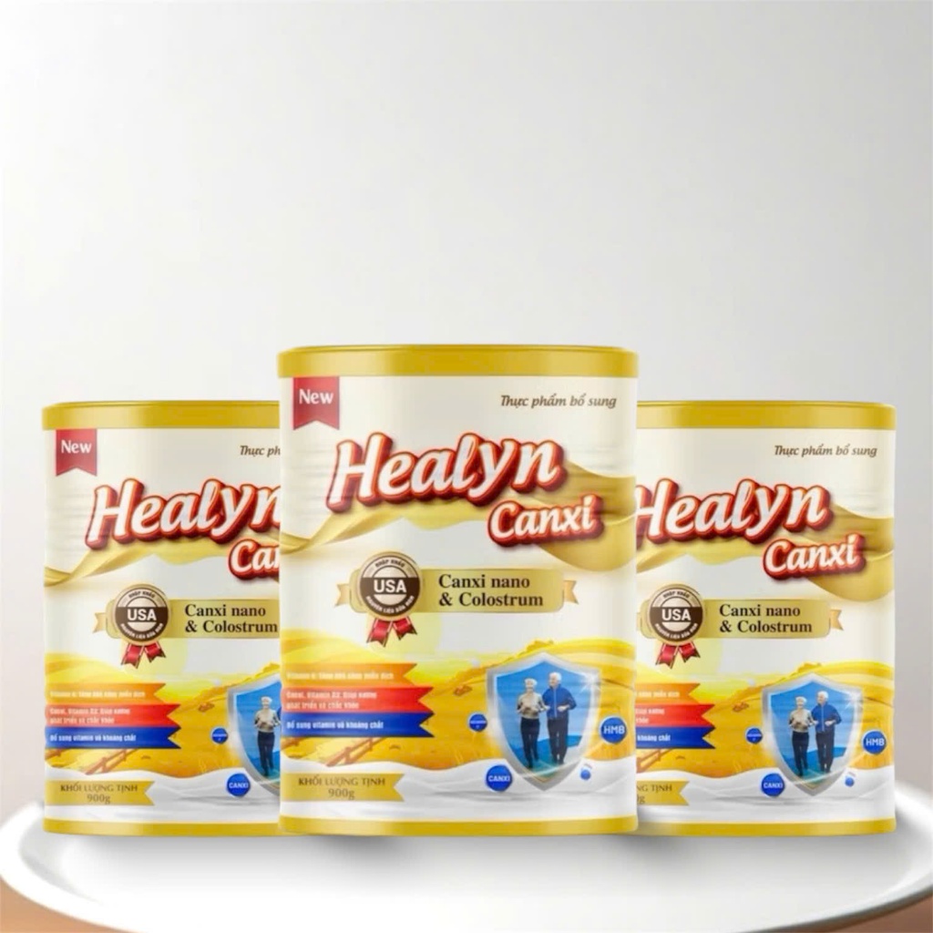 Set of 3 Cans Healyn Canxi Gold 400g - Milk for osteoporosis and ...