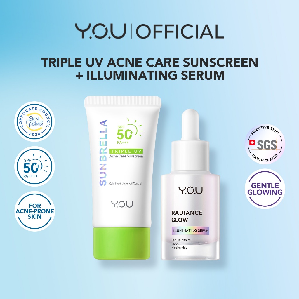 Radiance Shield Duo | Sunbrella Acne Care Sunscreen + Radiance Glow ...