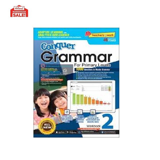 CONQUER GRAMMAR FOR PRIMARY LEVEL WORKBOOK 2-PAPERBACK | Shopee Philippines