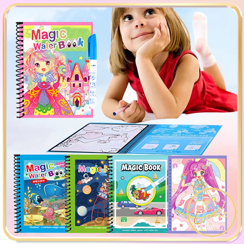 Cale Magic Coloring Book For Kids Magic Pen Drawing Book Kids Painting ...