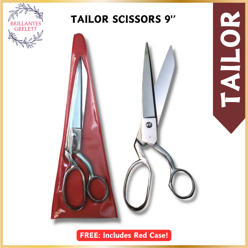 Tailor Scissors 9 Inches (Sharpened) Basyada Carbon Steel Quality ...