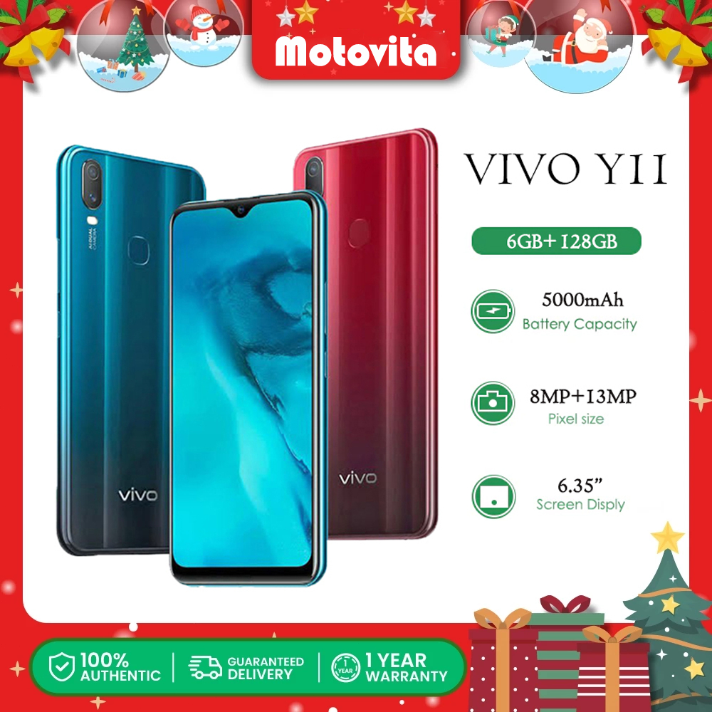 Original V1V0 Y11 android phone 6GB+128GB Smartphone 6.35 Inch ...
