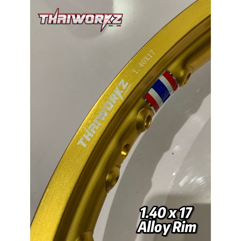 FREE SHIPPING Thaiworkz Alloy Rim PAIR (2pcs) (930 GRAMS) 1.40x17 rim ...