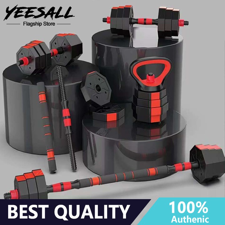Dumbbell Set Barbell Kettlebell 10 KG/20 KG/30KG/40KG Adjustable Pair ...