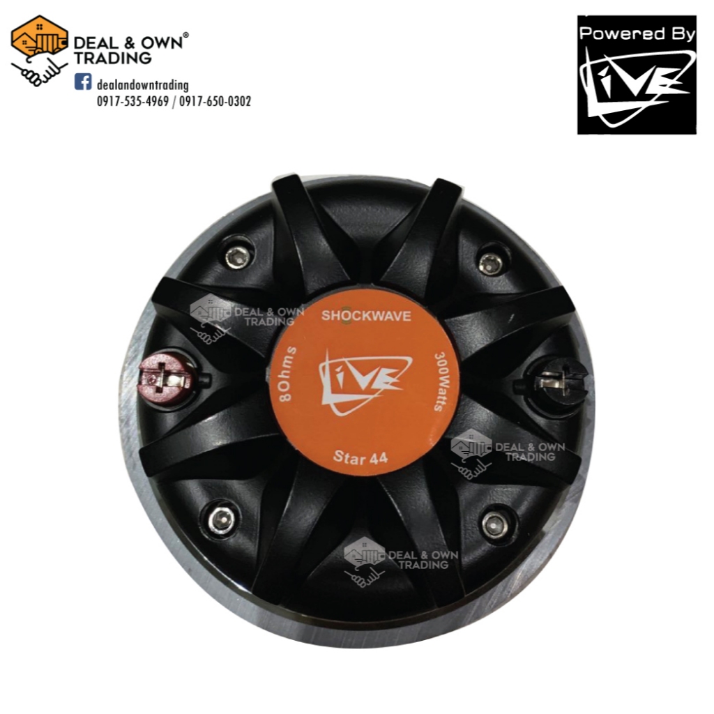 Live STAR 44/LCD-300 300W 44mm V.Coil Titanium Compression Driver Unit ...