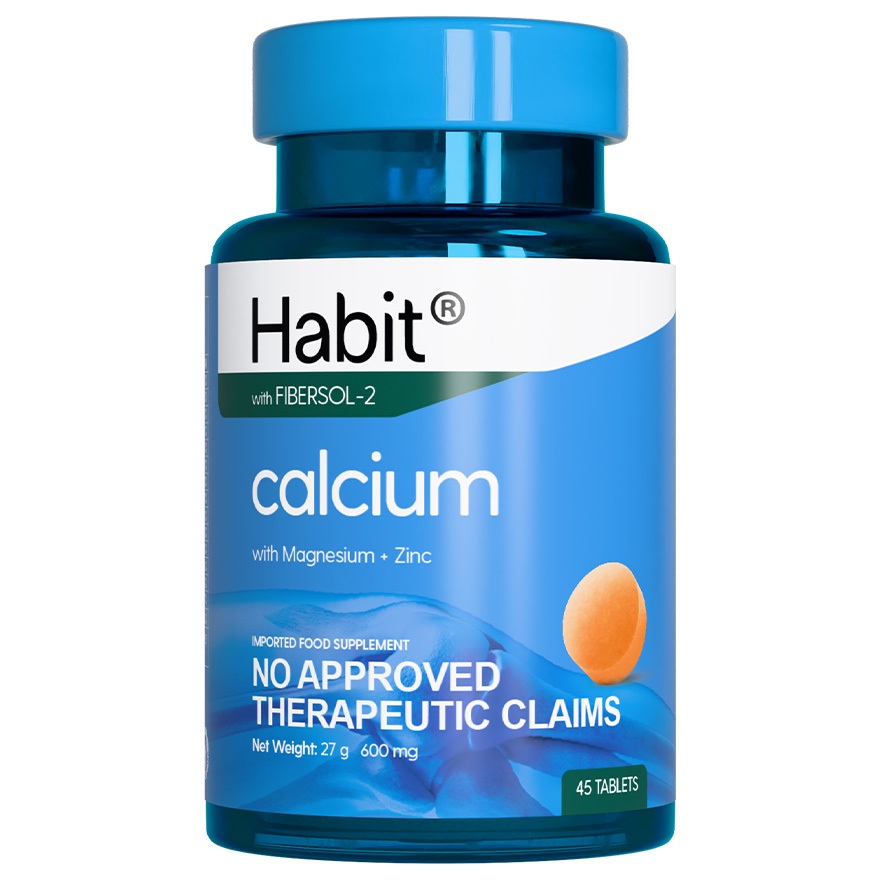 HABIT Calcium with Magnesium + Zinc 45 tablets (Bone health) | Shopee ...