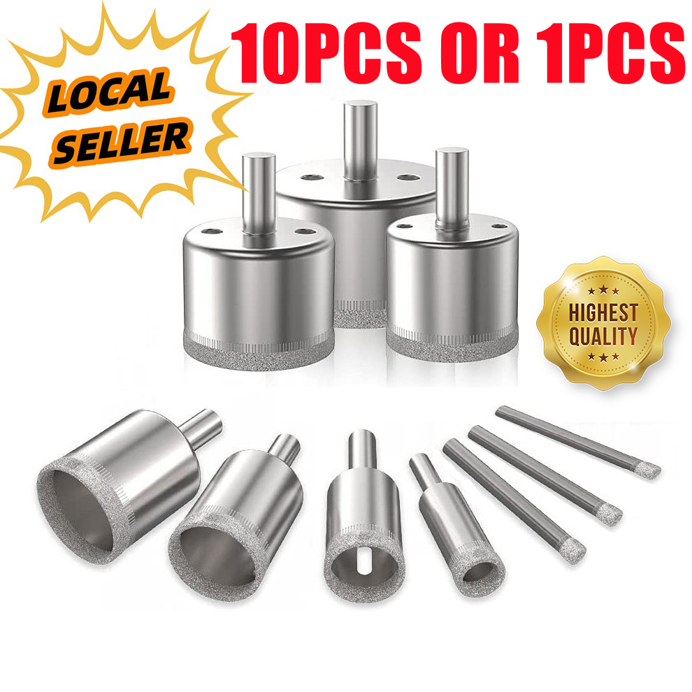 (10PCS OR 1PCS) Diamond Hole Saw 3-50mm Drill Bit Saw Set Tile Ceramic ...
