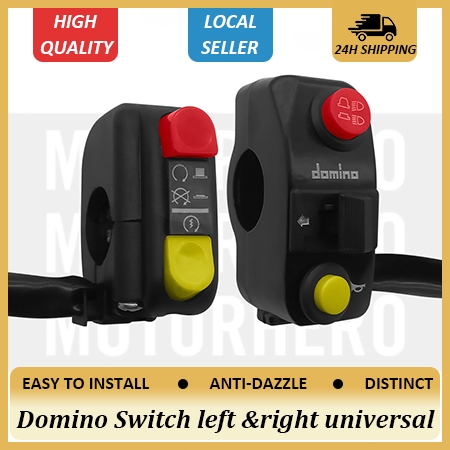 Domino Racing Switch Left & Right Universal motorcycle switch | Shopee ...