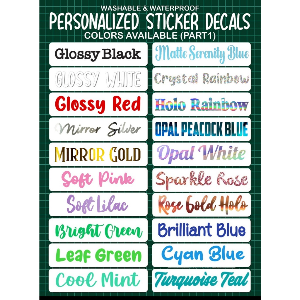 Cheapest Waterproof Personalized Custom Name Sticker Vinyl Decal for ...