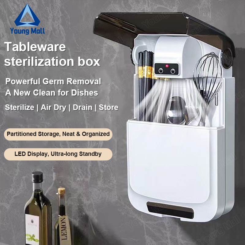 UV disinfection cabinet kitchen wall-mounted fork disinfection ...