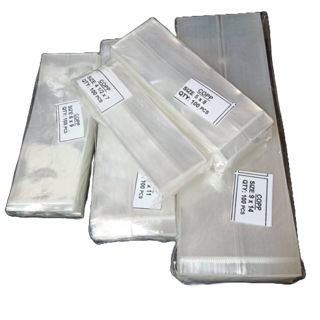 100Pcs COPP Clear Stand Up Pouch Gusset Type Plastic Packaging ...