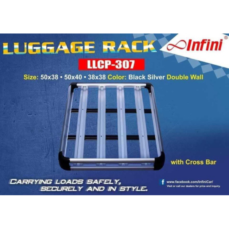 Aluminum Roofrack Carrier Basket Infini Double-wall style | Shopee ...
