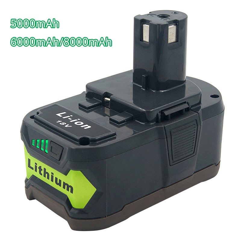 18V 6000mAh Lithium For Ryobi P107 P100 P102 P103 P104 P105 P107 P108 ...