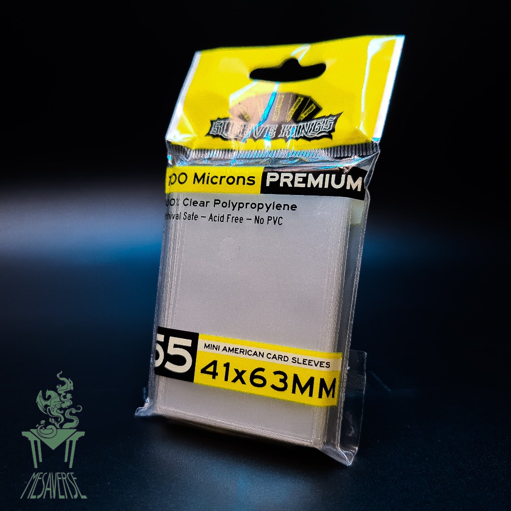 Original] Sleeve Kings Premium Cards Sleeves Mini American 41x63mm | Shopee  Philippines