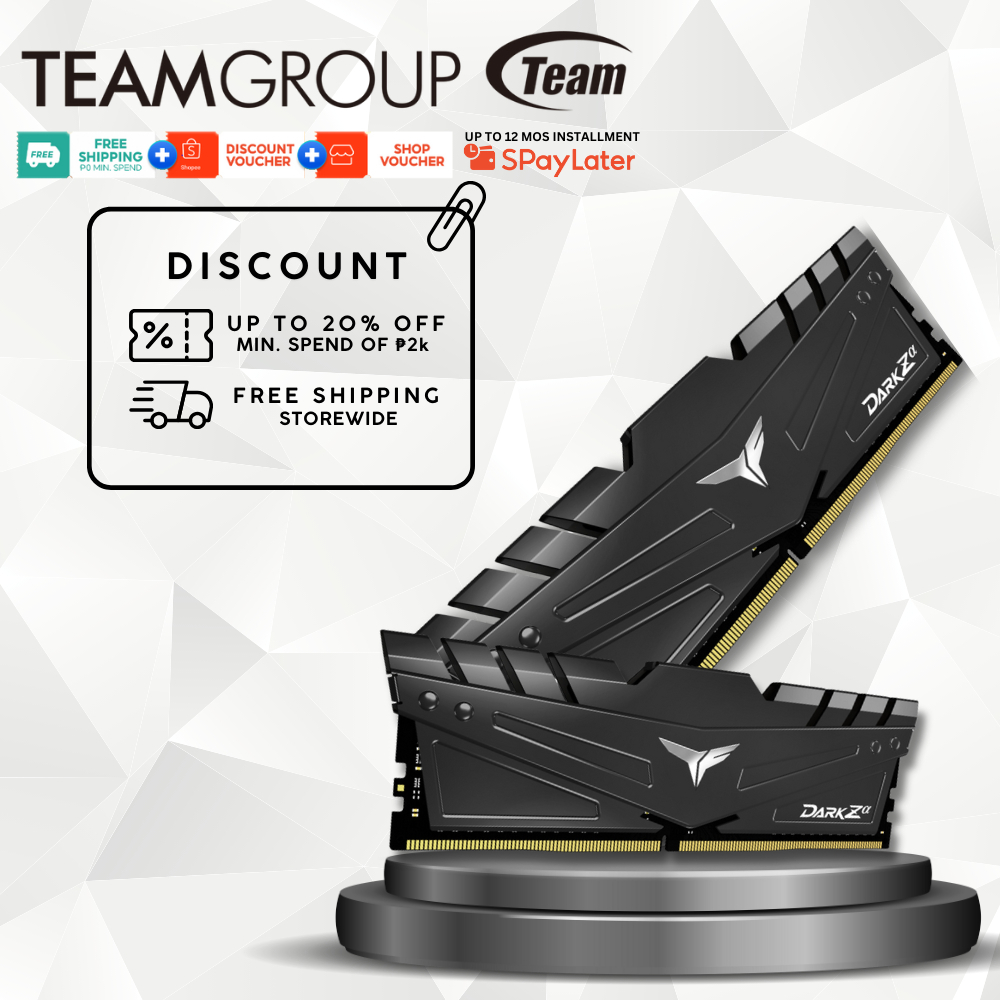 TEAM GROUP DARK Za 16GB (2x8GB) 32GB (2x16GB) 3600 MHz DDR4 CL18