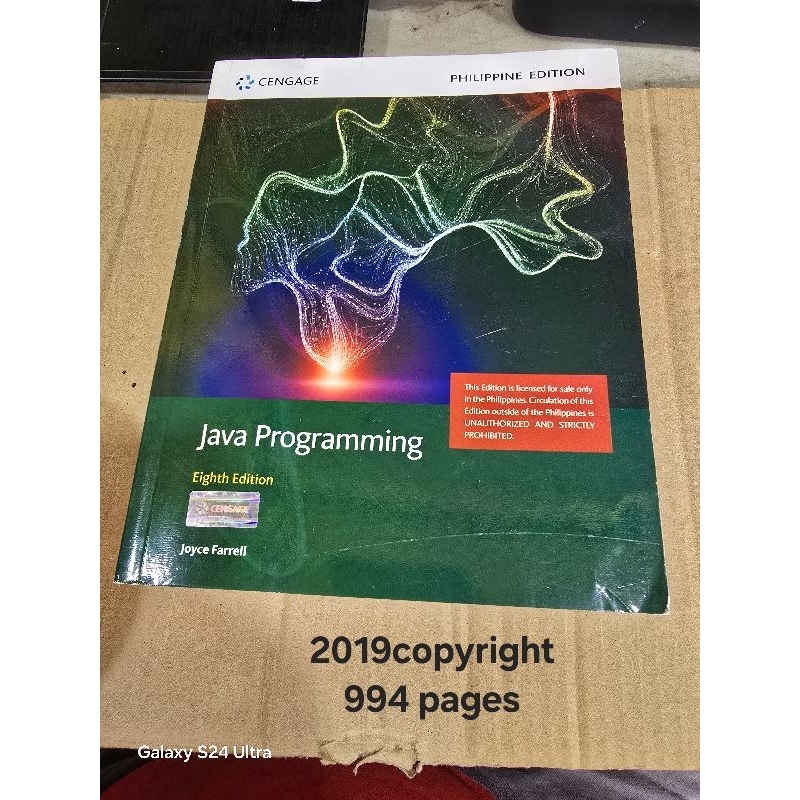 Java Programming 8th Edition By. Joyce Farrell | Shopee Philippines